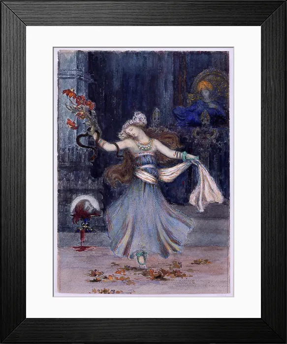 Framed Print : Salomé Dancing Before the Head of St Framed Print : Salomé Dancing Before the Head of St