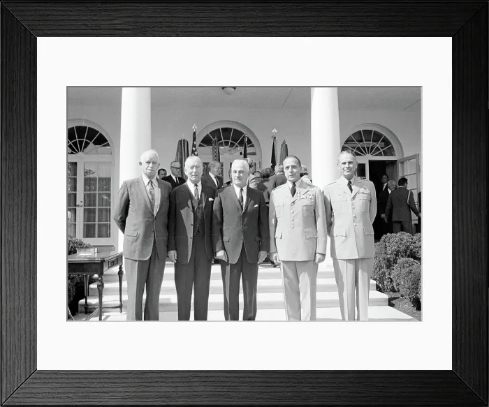 Framed Print : Swearing-in ceremony, Gen. Maxwell Taylor Framed Print : Swearing-in ceremony, Gen. Maxwell Taylor