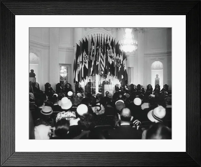 Framed Print : Address at the Pan American Union Building Framed Print : Address at the Pan American Union Building