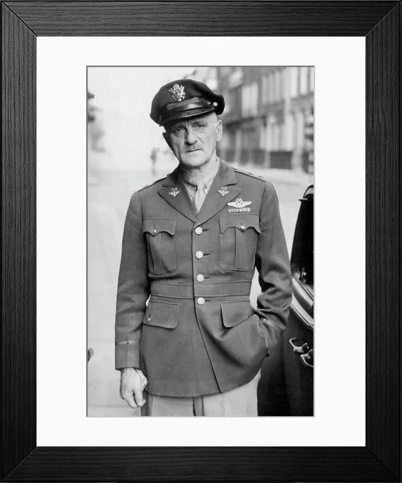 Framed Print : New U.S. Air Chief In London -- Major-General Carl Spaatz Framed Print : New U.S. Air Chief In London -- Major-General Carl Spaatz