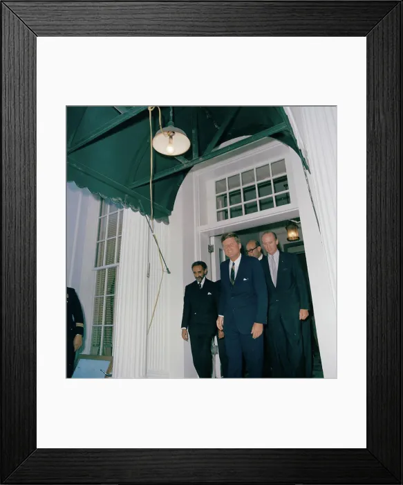 Framed Print : Meeting with Haile Selassie I, Emperor of Ethiopia Framed Print : Meeting with Haile Selassie I, Emperor of Ethiopia