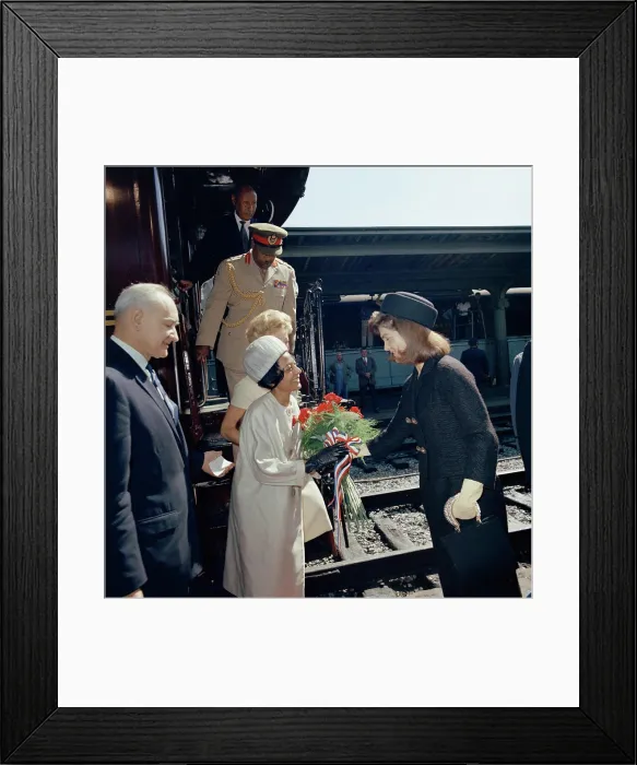 Framed Print : Arrival ceremony for Haile Selassie I