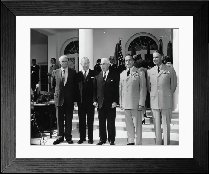 Framed Print : Swearing-in ceremony, Gen. Maxwell Taylor