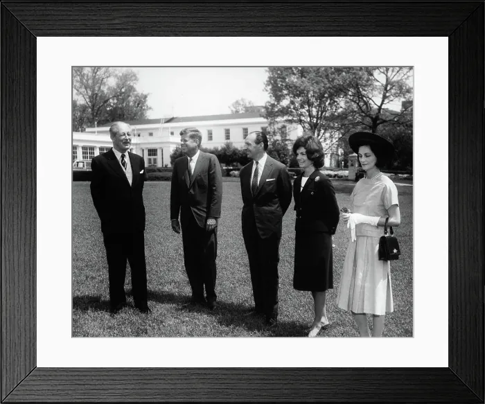 Framed Print : Private luncheon with Prime Minister of Great Britain Harold Macmillan Framed Print : Private luncheon with Prime Minister of Great Britain Harold Macmillan