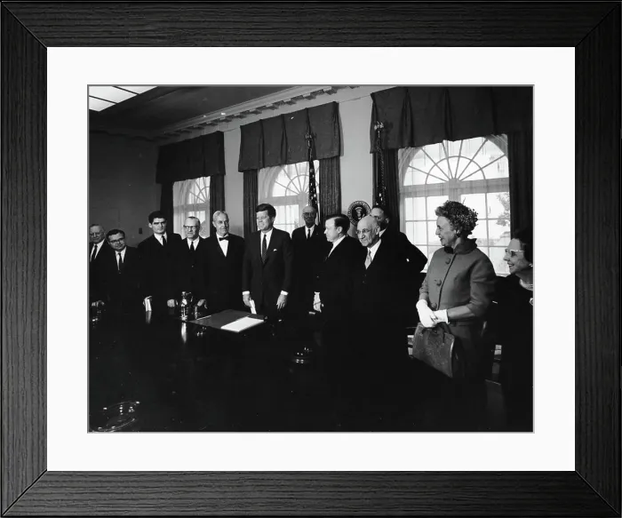 Framed Print : Meeting with representatives from the Conference of National Organizations Framed Print : Meeting with representatives from the Conference of National Organizations