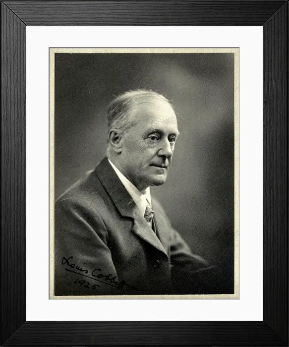 Framed Print : Louis Cobbett. Photograph, 1925 Framed Print : Louis Cobbett. Photograph, 1925
