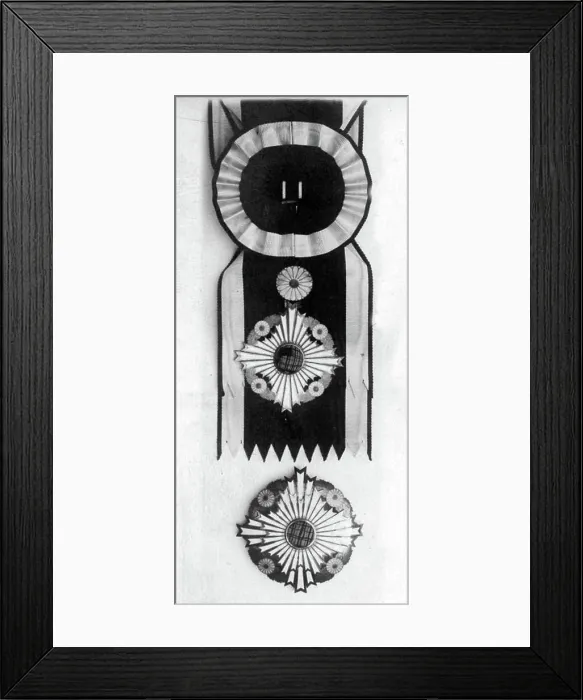 Framed Print : Insignia of the Supreme Order of the Chrysanthemum late 19th century Japan Framed Print : Insignia of the Supreme Order of the Chrysanthemum late 19th century Japan