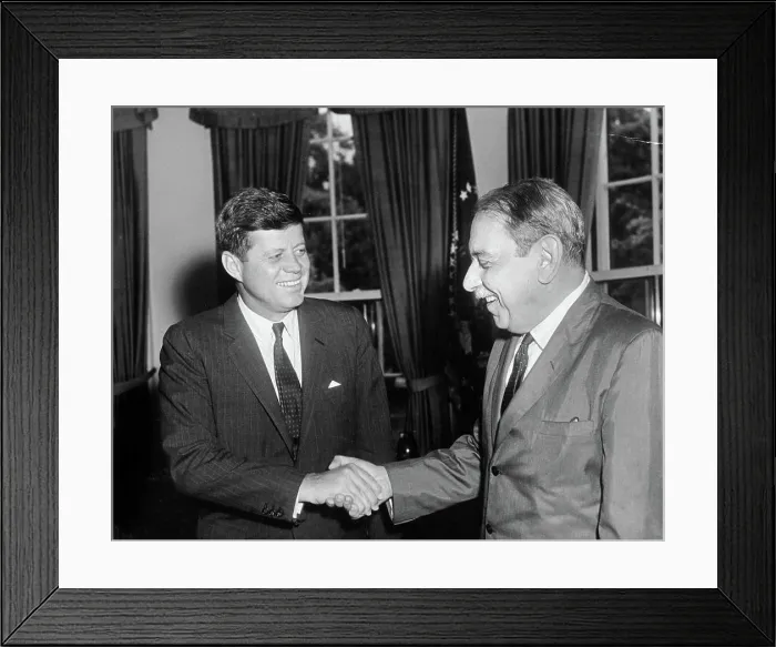 Framed Print : Meeting with Luis Muñoz Marín, Governor of Puerto Rico Framed Print : Meeting with Luis Muñoz Marín, Governor of Puerto Rico