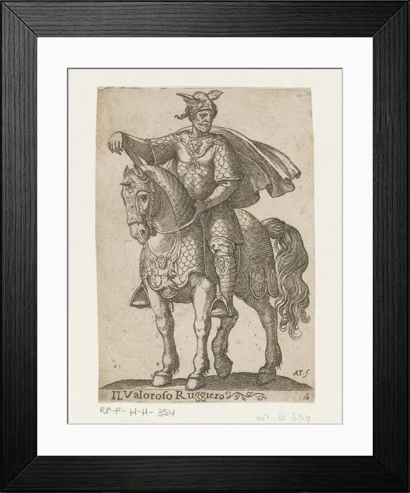 Framed Print : Backgiero; Il valoroso ruggiero; Eight characters from Ariostos Orlando Furioso; Nine Roman heroes and heroines Framed Print : Backgiero; Il valoroso ruggiero; Eight characters from Ariostos Orlando Furioso; Nine Roman heroes and heroines