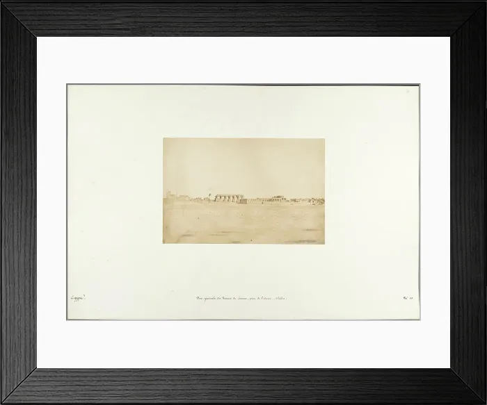 Framed Print : Vue générale des Ruines de Louxor Framed Print : Vue générale des Ruines de Louxor