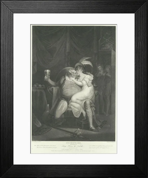 Framed Print : Doll Tearsheet, Falstaff, Henry and Poins (Shakespeare) Framed Print : Doll Tearsheet, Falstaff, Henry and Poins (Shakespeare)