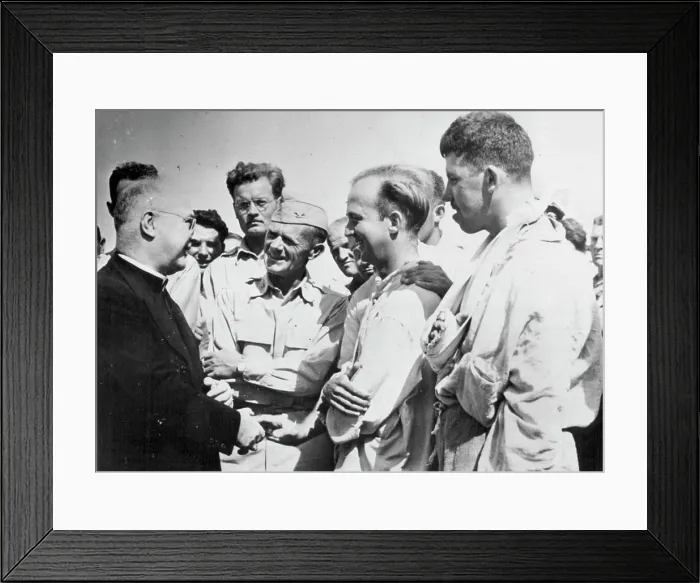 Framed Print : Archbishop Spellman Chats With U Framed Print : Archbishop Spellman Chats With U
