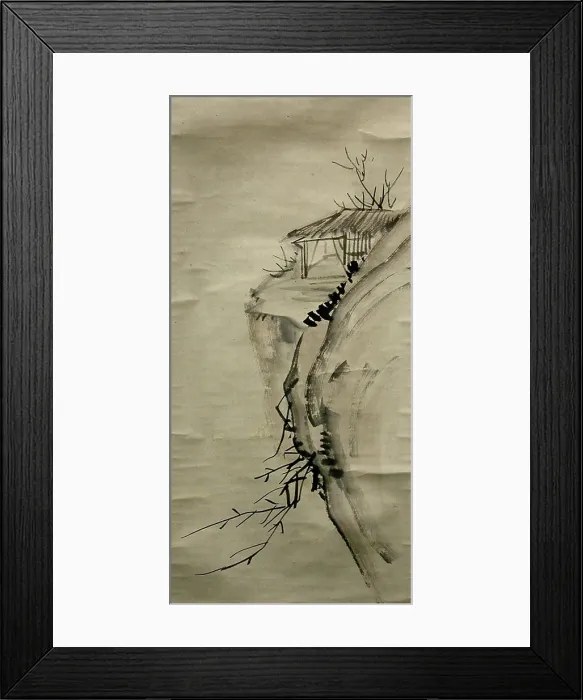 Framed Print : Poem-painting When the nightingale returns Framed Print : Poem-painting When the nightingale returns