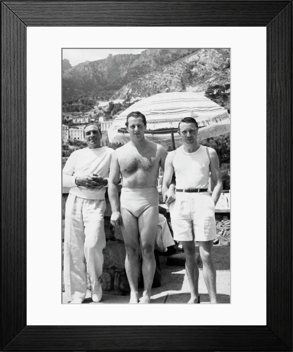 Framed Print : At Monte Carlo -- A trio of well known 'Motecarlcites' Centre is Mr Framed Print : At Monte Carlo -- A trio of well known 'Motecarlcites' Centre is Mr