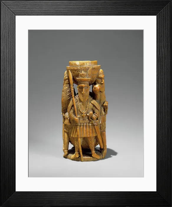 Framed Print : Saltcellar: Portuguese Figures ca Framed Print : Saltcellar: Portuguese Figures ca