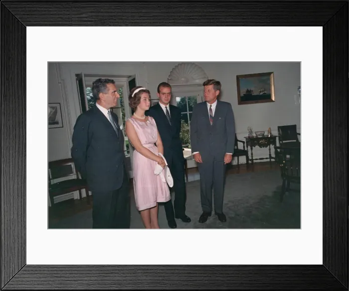 Framed Print : Meeting with Prince Juan Carlos of Spain Framed Print : Meeting with Prince Juan Carlos of Spain