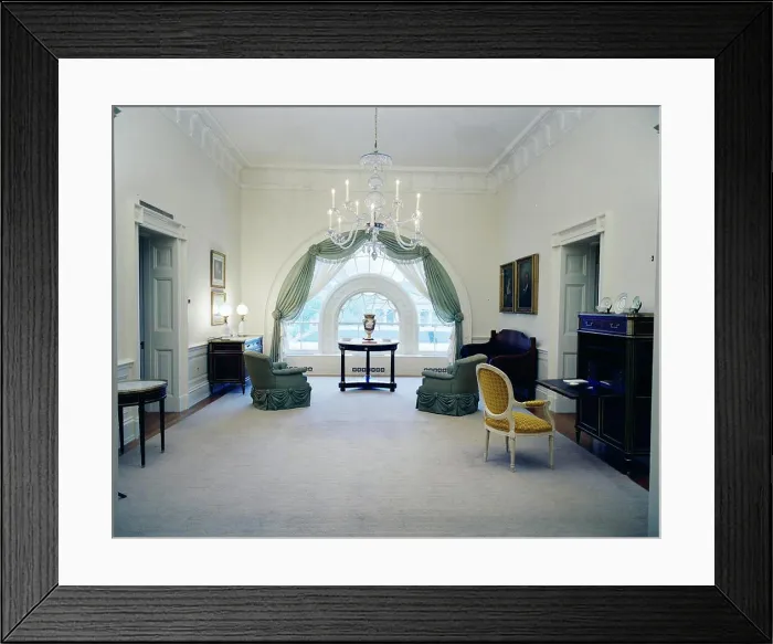 Framed Print : White House Rooms: Red Room, President's bedroom Framed Print : White House Rooms: Red Room, President's bedroom