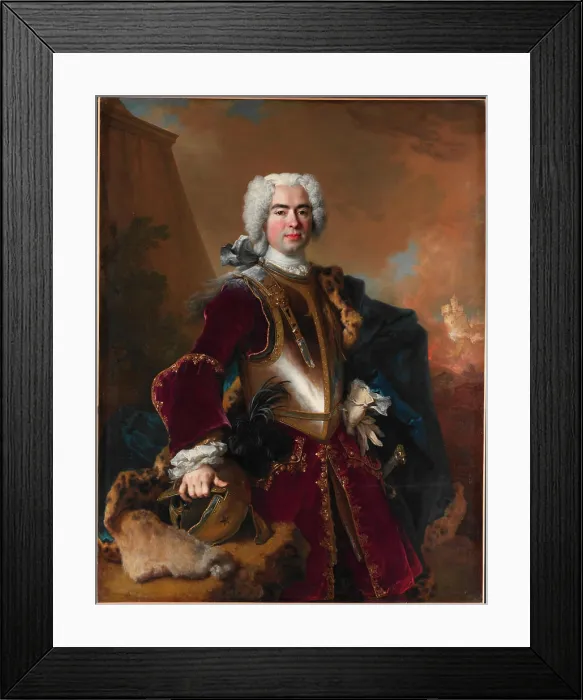 Framed Print : André François Alloys de Theys d'Herculais (1692-1779) 1727 Nicolas de Largillierre (or Largillière) Framed Print : André François Alloys de Theys d'Herculais (1692-1779) 1727 Nicolas de Largillierre (or Largillière)