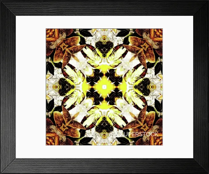Framed Print : art nouveau colorful ornamental vintage pattern in brown Framed Print : art nouveau colorful ornamental vintage pattern in brown