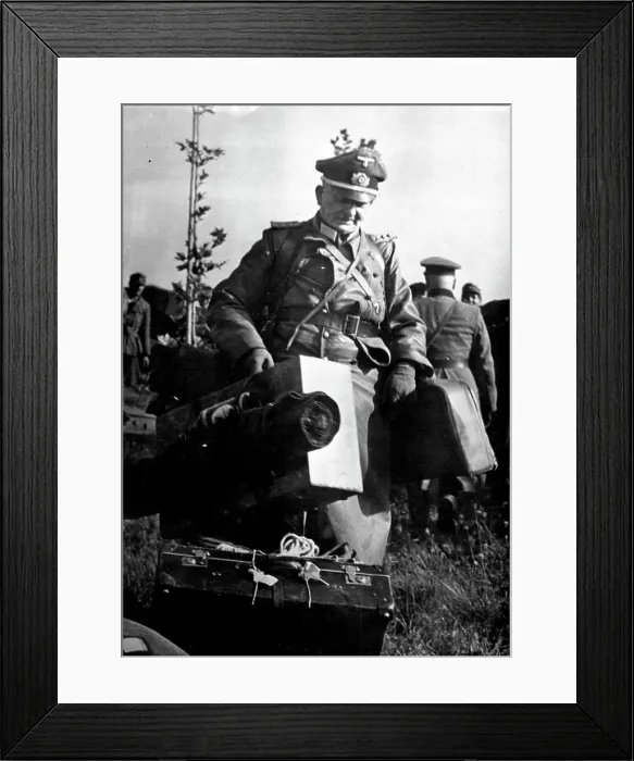 Framed Print : End of the Journey for a German Officer Framed Print : End of the Journey for a German Officer