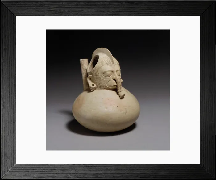 Framed Print : Spouted Vessel 13th-15th century Huastec The ancient peoples of the state of Veracruz Framed Print : Spouted Vessel 13th-15th century Huastec The ancient peoples of the state of Veracruz