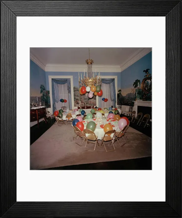 Framed Print : Birthday party for Caroline Kennedy and John F Framed Print : Birthday party for Caroline Kennedy and John F