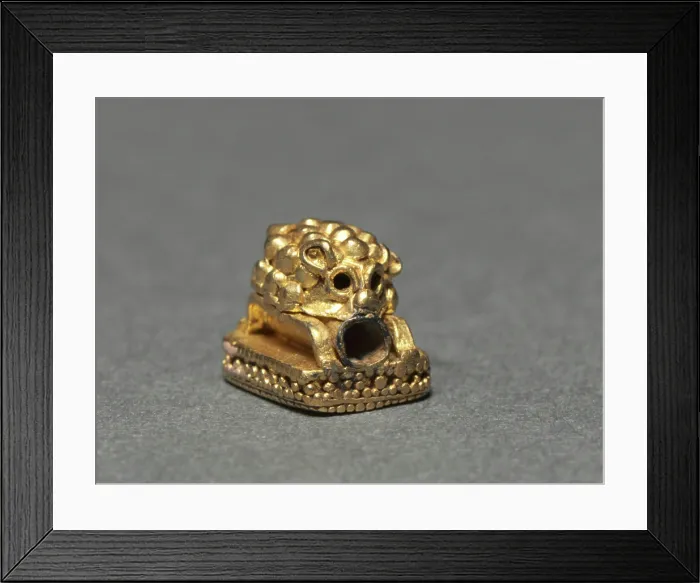 Framed Print : Hedgehog Jewelry Element, 400-200 BC Framed Print : Hedgehog Jewelry Element, 400-200 BC