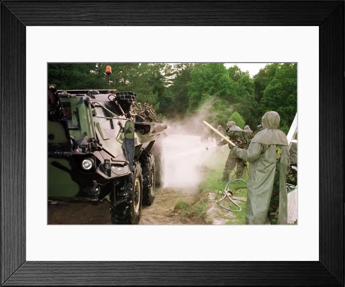 Framed Print : 960605-M-7232C-009 Members of Decon Platoon Framed Print : 960605-M-7232C-009 Members of Decon Platoon