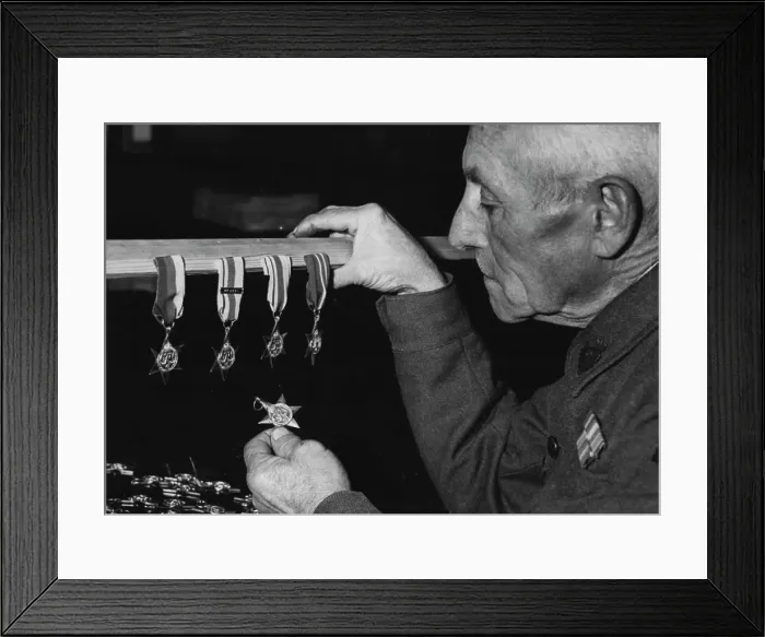 Framed Print : Campaign stars (close- up left) Framed Print : Campaign stars (close- up left)