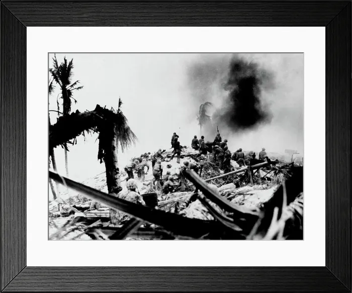 Framed Print : Battle of Tarawa --- U.S