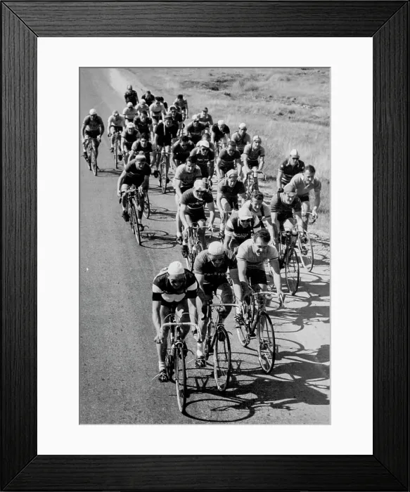 Framed Print : Cycling - Road Racing. October 08, 1954.;Cycling - Road Racing Framed Print : Cycling - Road Racing. October 08, 1954.;Cycling - Road Racing