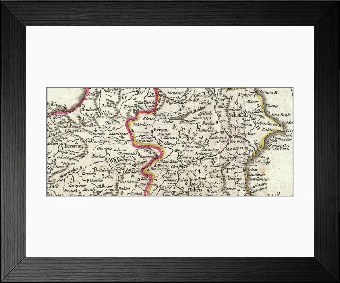 Framed Print : Persian and Ottoman Armenia. 1753 Vaugondy Map Framed Print : Persian and Ottoman Armenia. 1753 Vaugondy Map