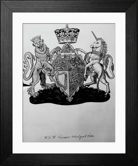 Framed Print : Coats-Of-Arms For Princesses -- Coats-of Arms for Princess Elizabeth Framed Print : Coats-Of-Arms For Princesses -- Coats-of Arms for Princess Elizabeth