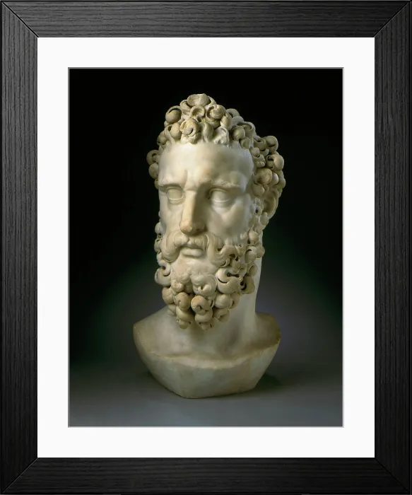 Framed Print : Colossal Head. Attributed to Baccio Bandinelli (Italy) Framed Print : Colossal Head. Attributed to Baccio Bandinelli (Italy)