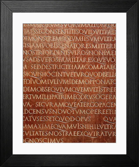 Framed Print : The Lyon Tablet is an ancient bronze tablet that bears the transcript of a speech given by the Roman emperor Claudius Framed Print : The Lyon Tablet is an ancient bronze tablet that bears the transcript of a speech given by the Roman emperor Claudius