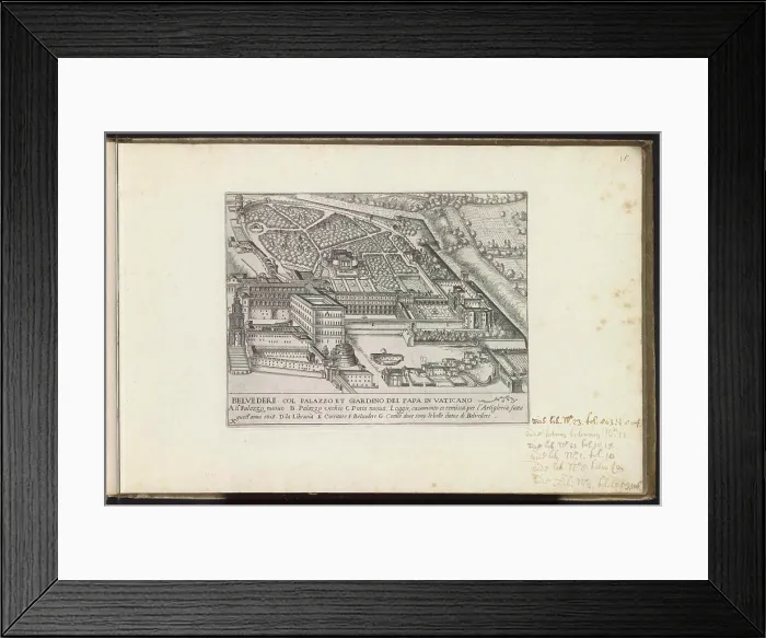 Framed Print : Cortile del Belvedere Framed Print : Cortile del Belvedere