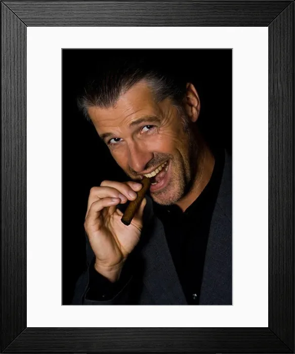 Framed Print : Man cigar portrait Framed Print : Man cigar portrait