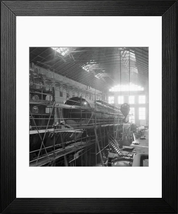Framed Print : Submarine under building.Sweden, Blekinge, Blekinge, Karlskrona, Karlskrona, External War Gogs (depicted, City)