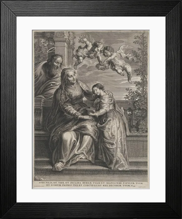 Framed Print : The education of the Virgin Framed Print : The education of the Virgin