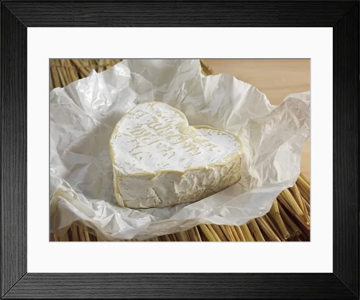 Framed Print : Neufchatel, French Cheese Made In Normandy From Cow'S Milk