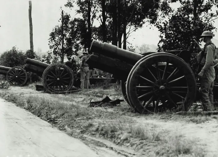 Framed Print : 155mm Howitzer - Guns War File. October 16, 1939 Framed Print : 155mm Howitzer - Guns War File. October 16, 1939
