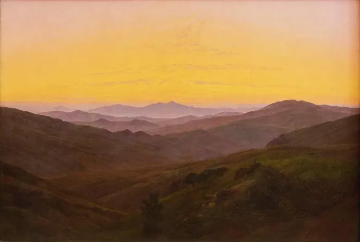Framed Print : 1830-35 The Riesengebrige mo intains. (Caspar David Friedrich; Greifwald 1774-1840 Dresden) Framed Print : 1830-35 The Riesengebrige mo intains. (Caspar David Friedrich; Greifwald 1774-1840 Dresden)