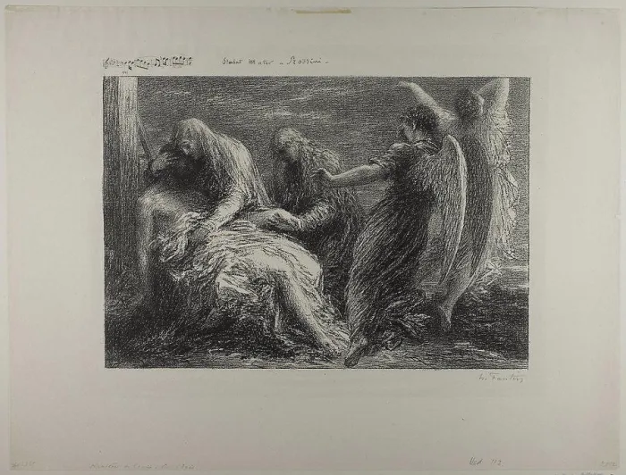 Framed Print : 1893 Art Work - Deposition from the Cross - Henri Fantin-Latour