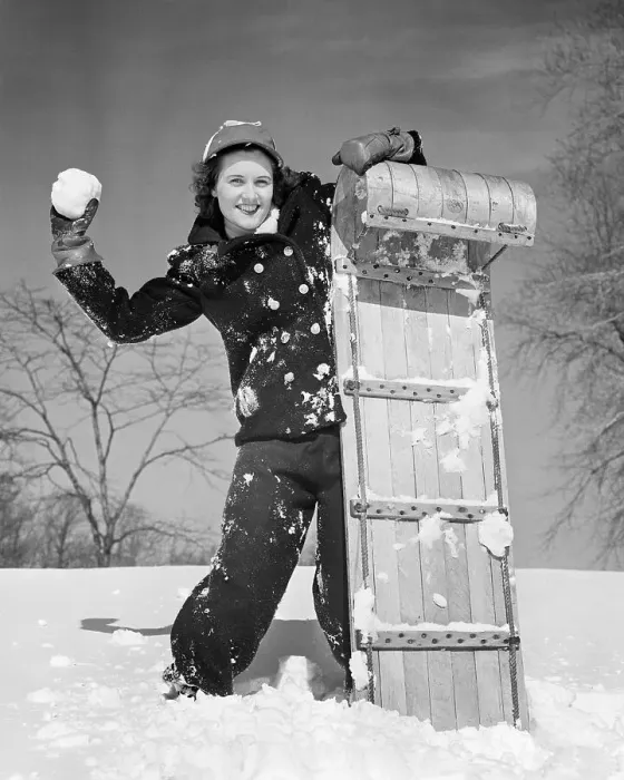 Framed Print : 1940s 1950s SMILING BRUNETTE WOMAN THROWING SNOWBALL HIDING BEHIND WOODEN TOBOGGAN - w1793 HAR001 HARS HIDING RURAL SLED SLEDDING HOME LIFE COPY SPACE FULL-LENGTH LADIES PERSONS CONFIDENCE SNOWY B&W WINTERTIME EYE CONTACT BRUNETTE HAPPINESS Framed Print : 1940s 1950s SMILING BRUNETTE WOMAN THROWING SNOWBALL HIDING BEHIND WOODEN TOBOGGAN - w1793 HAR001 HARS HIDING RURAL SLED SLEDDING HOME LIFE COPY SPACE FULL-LENGTH LADIES PERSONS CONFIDENCE SNOWY B&W WINTERTIME EYE CONTACT BRUNETTE HAPPINESS