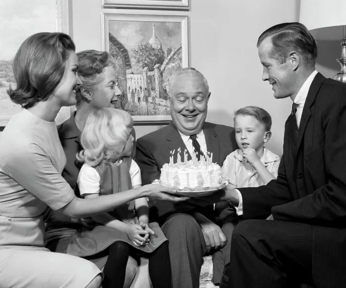 Framed Print : 1960s FAMILY BIRTHDAY PARTY CAKE 3 GENERATIONS Framed Print : 1960s FAMILY BIRTHDAY PARTY CAKE 3 GENERATIONS