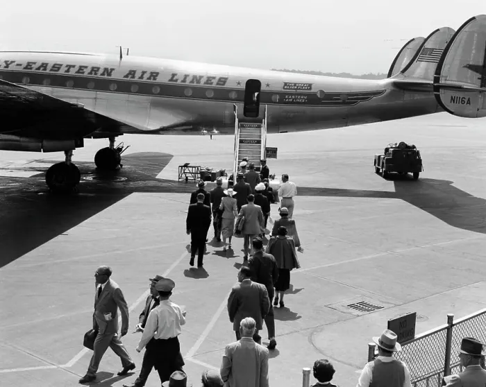 Framed Print : 1960S Passengers Boarding Prop Plane Ladder Tarmac Travel Vacation Airport Eastern Air Lines Framed Print : 1960S Passengers Boarding Prop Plane Ladder Tarmac Travel Vacation Airport Eastern Air Lines