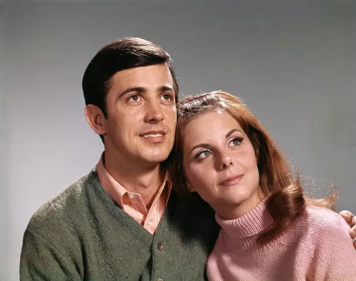 Framed Print : 1960S Portrait Couple Man Woman Wear Sweaters Looking Off To Side Framed Print : 1960S Portrait Couple Man Woman Wear Sweaters Looking Off To Side