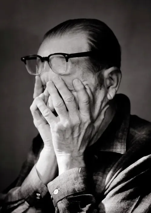 Framed Print : 1970s PORTRAIT MATURE MAN HANDS COVERING FACE EYEGLASSES PUSHED UP ONTO FOREHEAD OVERWHELMED TIRED EXHAUSTED DEPRESSED