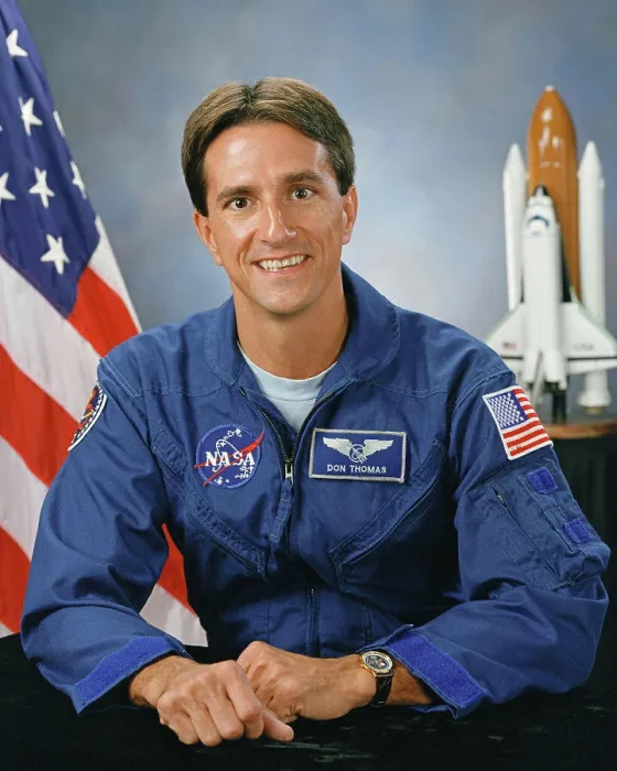 Framed Print : 1991 - Official portrait of astronaut Donald A. Thomas Framed Print : 1991 - Official portrait of astronaut Donald A. Thomas