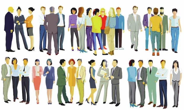 Framed Print : 2-groups. JPG Two large groups of people on a white background Framed Print : 2-groups. JPG Two large groups of people on a white background